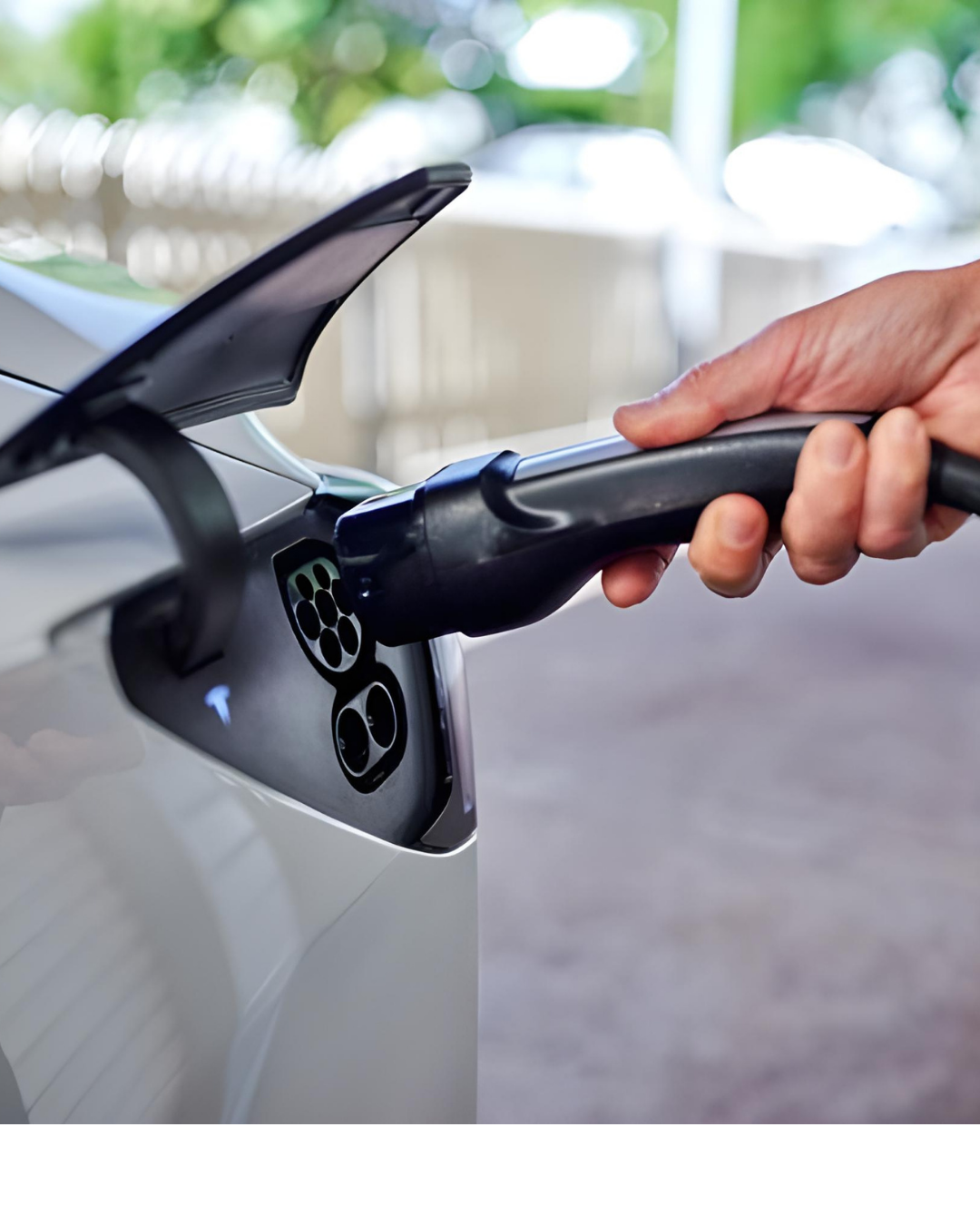 EV charger close up